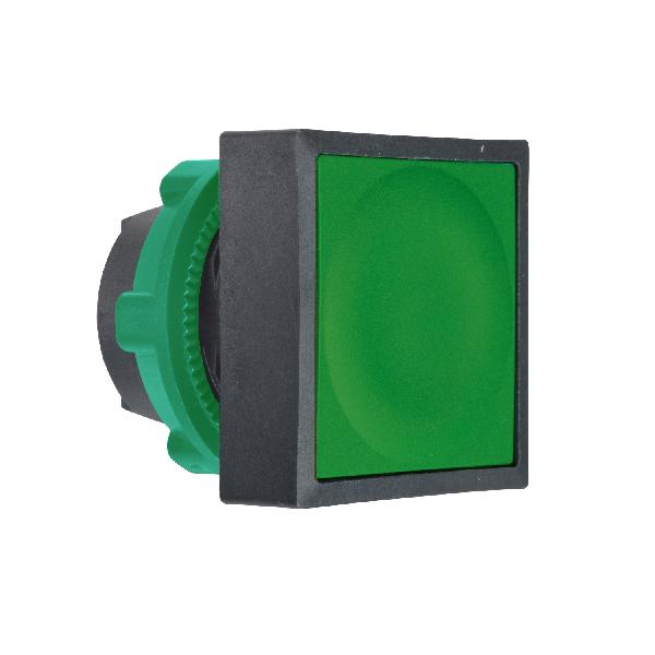 tête carrée pour bouton poussoir diam 22 vert