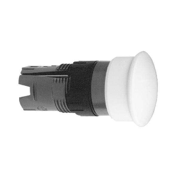 tête bouton poussoir diam 24 mm diam 16 blanc