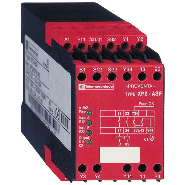 2 circuits de sécurité, 2 sorties statiques, 115VCA