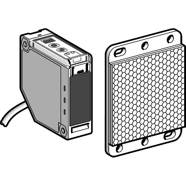 détecteur photoélectrique XUK reflex Sn 7 m câble 2m