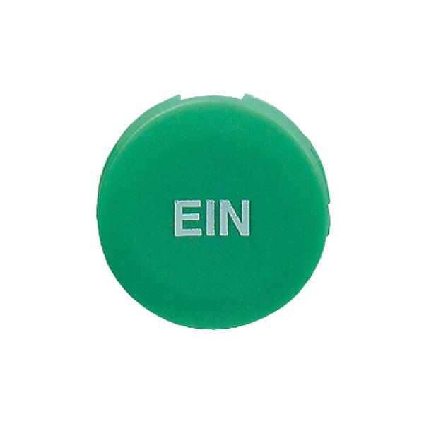 cabochon lisse EIN - vert pour poussoir rond Ø 16