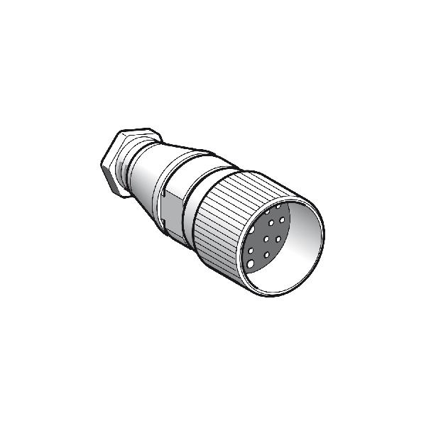 CONNECTEUR M23 FEM DROIT