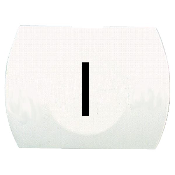 capsule lisse I blanc pour poussoir rectangulaire diam 16