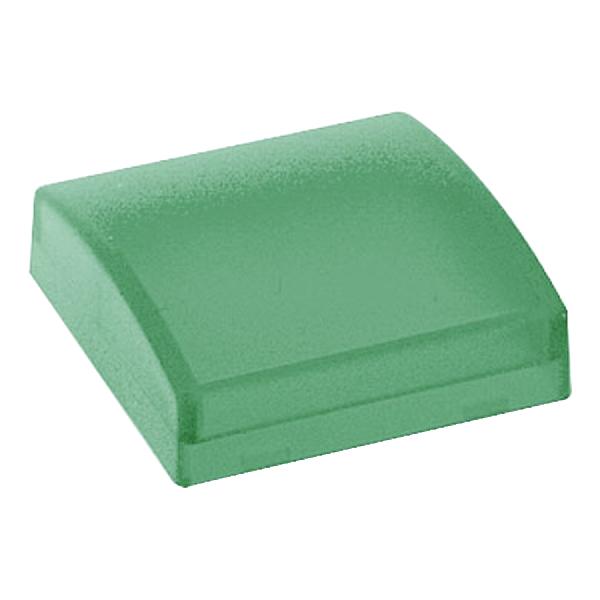 cabochon lisse - vert pour poussoir LUMIN carré Ø 22