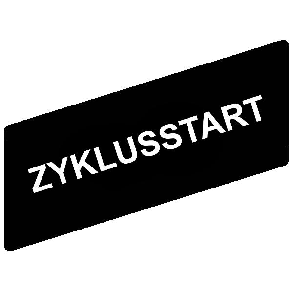 étiquette - Ø 22 - 8 x 27 mm - ZYKLUSSTART