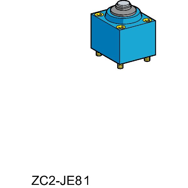 tête pour interrupteur de position ZC2J poussoir acier