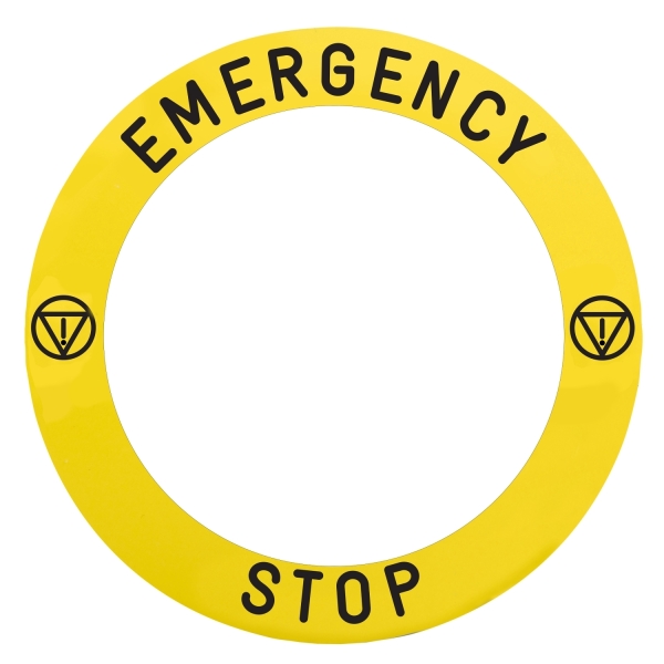 EMERGENCY STOP LEGEND D90