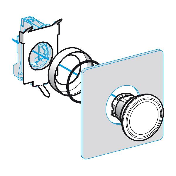 KIT BOUTON POUSSOIR AFFLEURANT