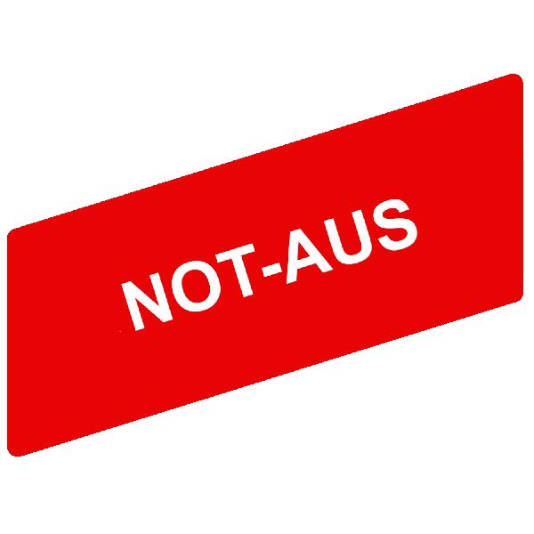 ETIQU NOT-AUS