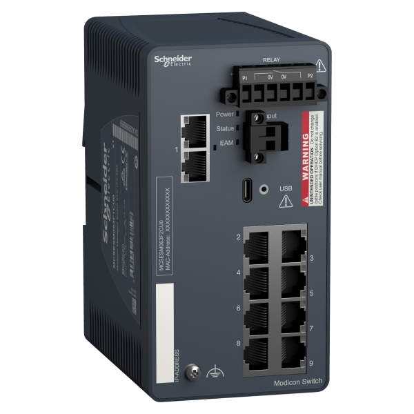 Modicon Switch ESM 8TX/1FX-MM