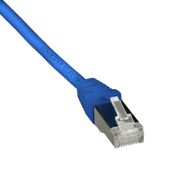 Cordon FUTP CAT6 0,5m Bleu