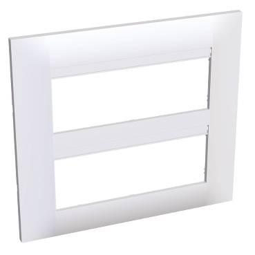 Plaque blanc 9010 2rg 3 fonct juxtaposes