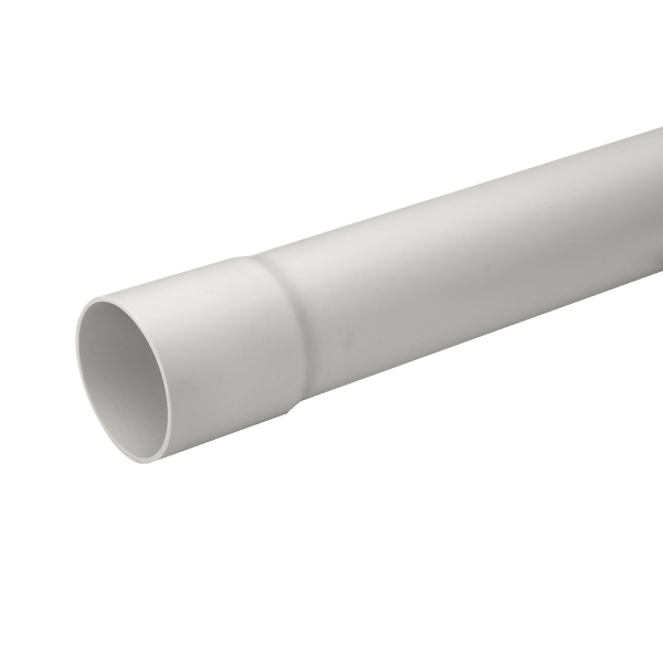 Tube tulipé gris Ø63mm par 3m