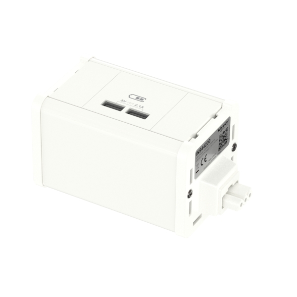 Module M USB A+A - Blanc