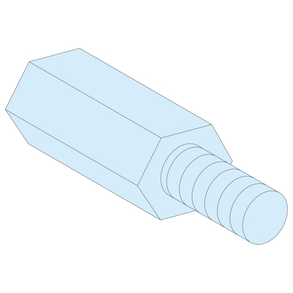 4 Entretoise hexagonale M5 H55