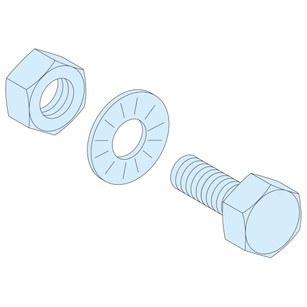 boulons M6x20 pour barre 5mm