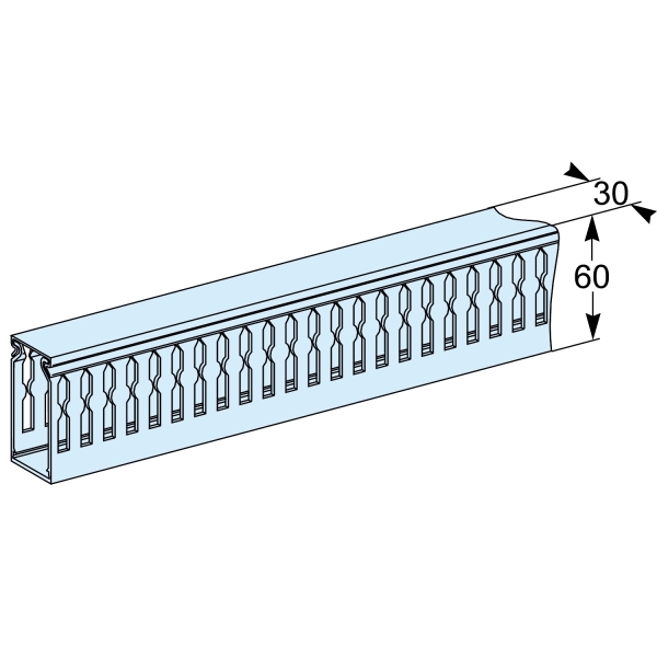 4 Goulottes horizontales L450