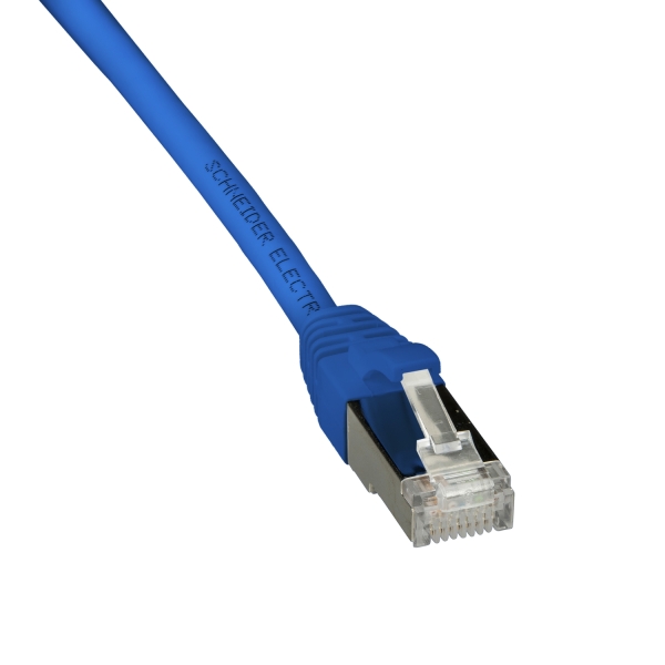 Cordon SFTP CAT6A 0,5m Bleu