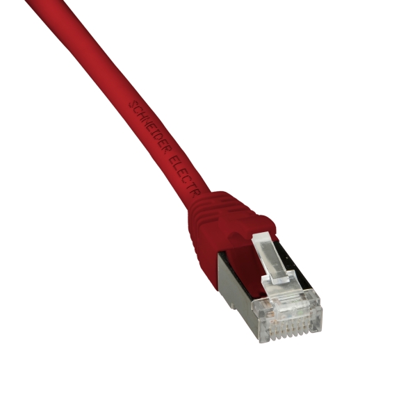 Cordon SFTP CAT6A 0,5m Rouge