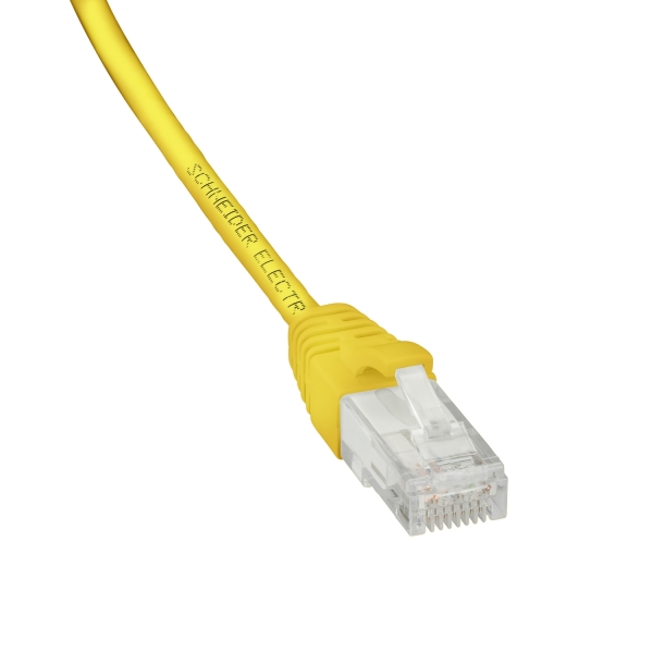 Cordon UUTP CAT6 0,5m jaune