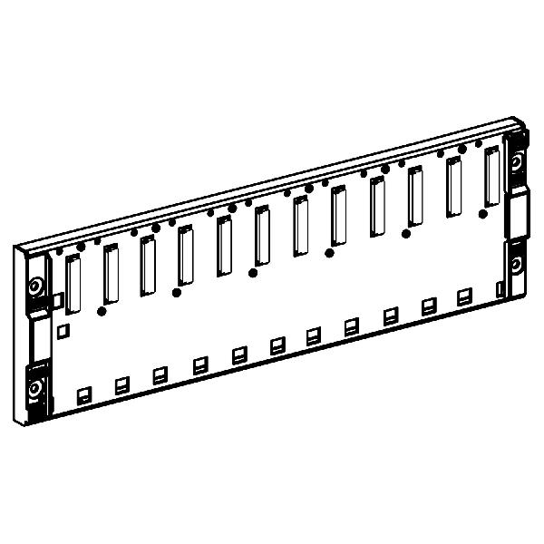 V RACK 12 POS. NON EXT.