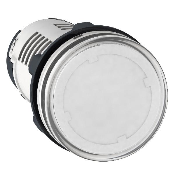 lampe témoin ronde Ø22- transparente - LED intégral - 24V -connecteurs Faston