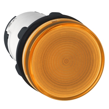 lampe témoin ronde Ø22- orange - base BA 9s - 230V - bornes avec serre-joint