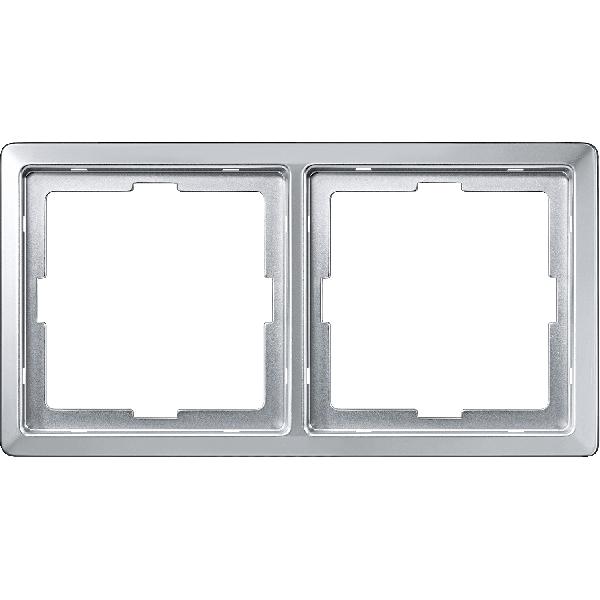 ARTEC frame, 2-gang, aluminium