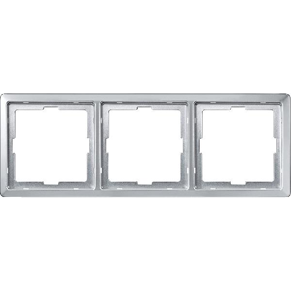 ARTEC frame, 3-gang, aluminium