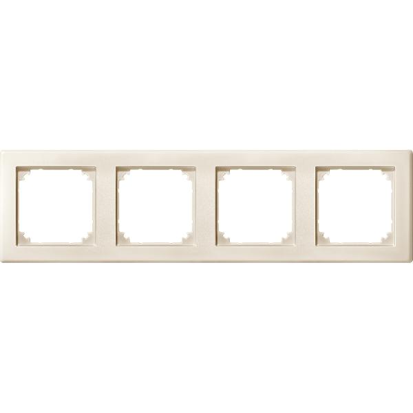 M-SMART frame, 4-gang, white