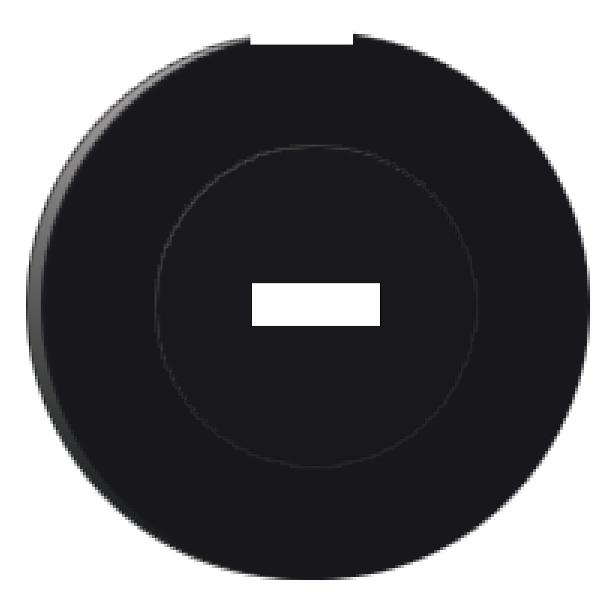 capsule lisse noir pour poussoir rond diam 16