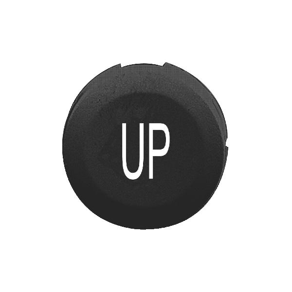 black cap marked UP for circular non illuminated pushbutton Ø16