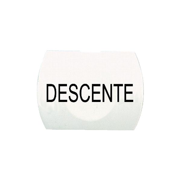 capsule lisse DESCENTE - blanc pour poussoir rectangulaire Ø 16