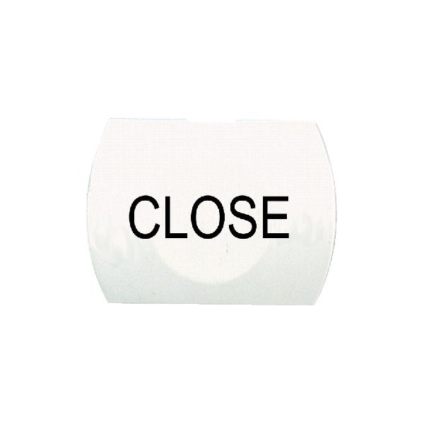 white cap marked CLOSE for rectangular non illuminated pushbutton Ø16