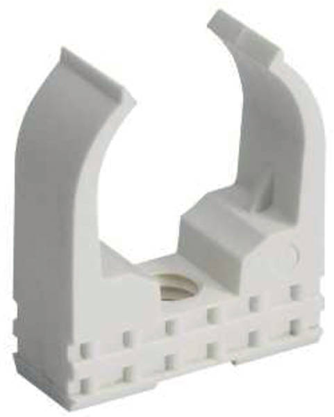 CLIPS A TUBE DIAM25 BLANC