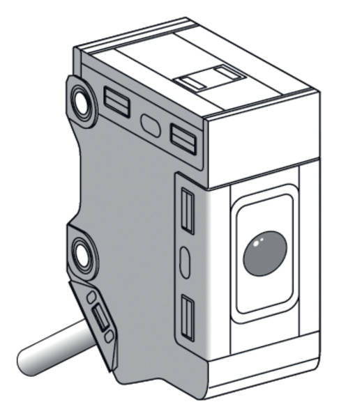 RECEPT PHOTO MINIATURE METAL BARRAGE NPN NO CABLE 2M