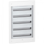 Pragma flush enclosure - IP40 - 5 x 24 modules - without door