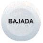 white cap marked BAJADA for circular non illuminated pushbutton Ø16