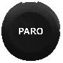 black cap marked PARO for circular non illuminated pushbutton Ø16