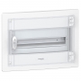 Pragma flush enclosure - IP40 - 1 x 18 modules - transparent door