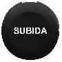 black cap marked SUBIDA for circular non illuminated pushbutton Ø16