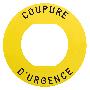 ETIQUETTE COUPURE URGENCE