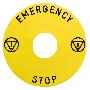 60 jaune EMERGENCY STOP AUlum