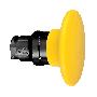 tête bouton poussoir Ø 60 mm - Ø 22 - jaune