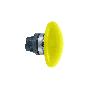 tête bouton poussoir diam 60 mm diam 22 jaune