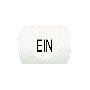 white cap marked EIN for rectangular non illuminated pushbutton Ø16