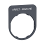 LEGEND PLATE-ARRET-MARCHE