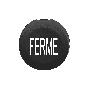 black cap marked FERME for circular non illuminated pushbutton Ø16