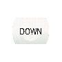 white cap marked DOWN for rectangular non illuminated pushbutton Ø16